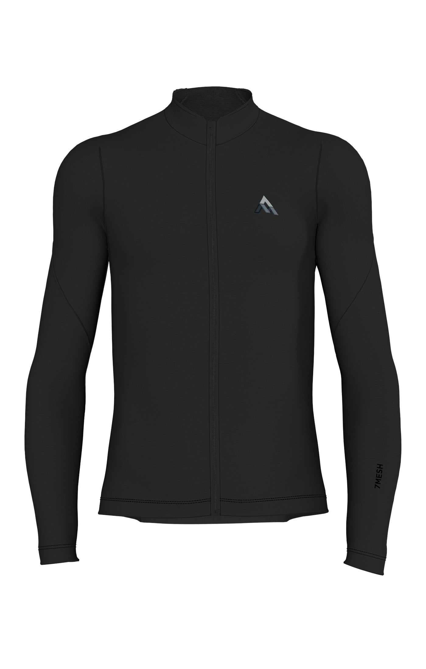 7mesh - Ashlu - Herren Merino-Trikot, langarm - Schwarz