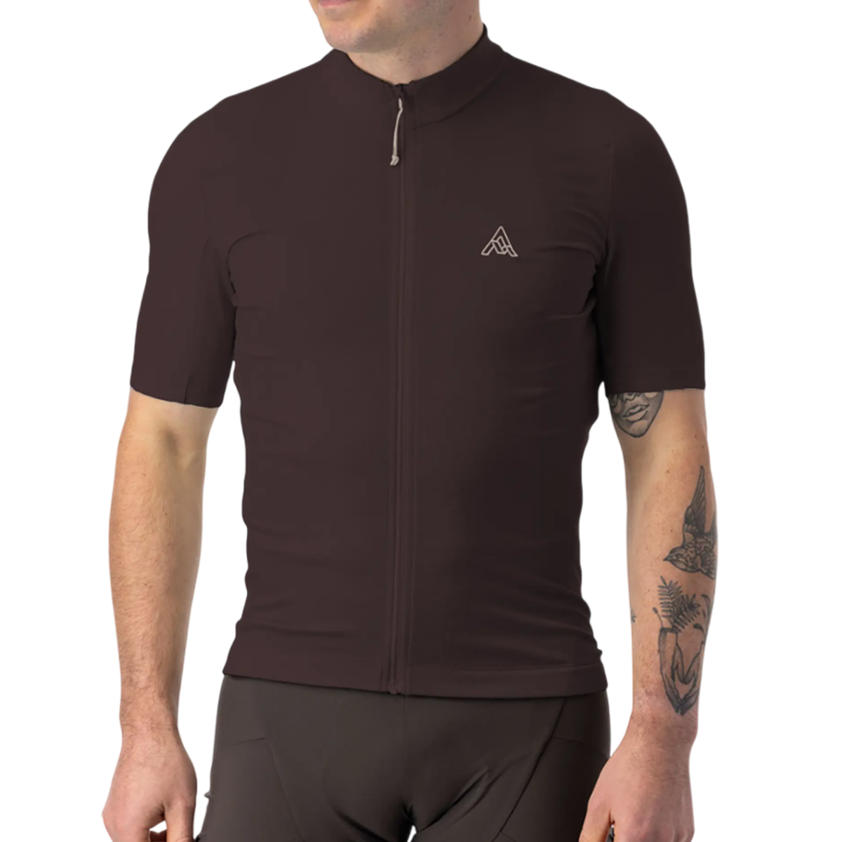 7mesh - Ashlu - Merino-Kurzarmtrikot, Herren - Dark Chocolate