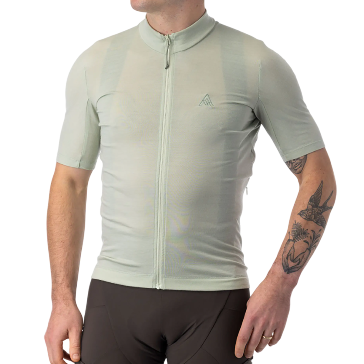 7mesh - Ashlu - Merino-Kurzarmtrikot, Herren - Frost