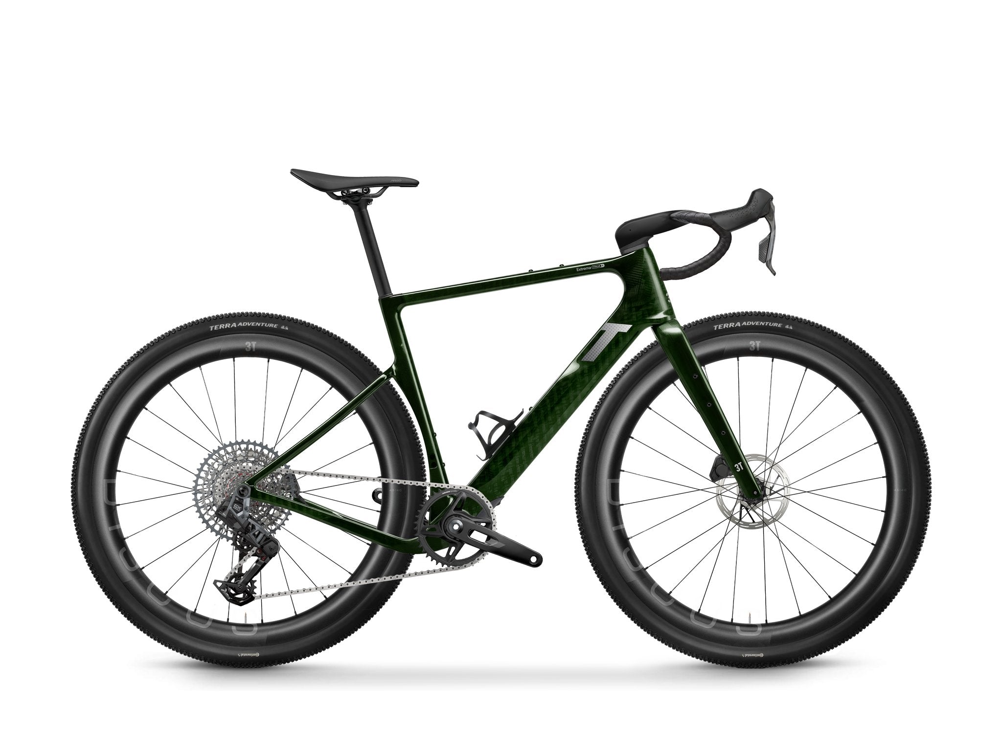 3T Extrema Italia X Ink Carbon Look Green - SRAM Rival E1/GX Eagle Transmission AXS