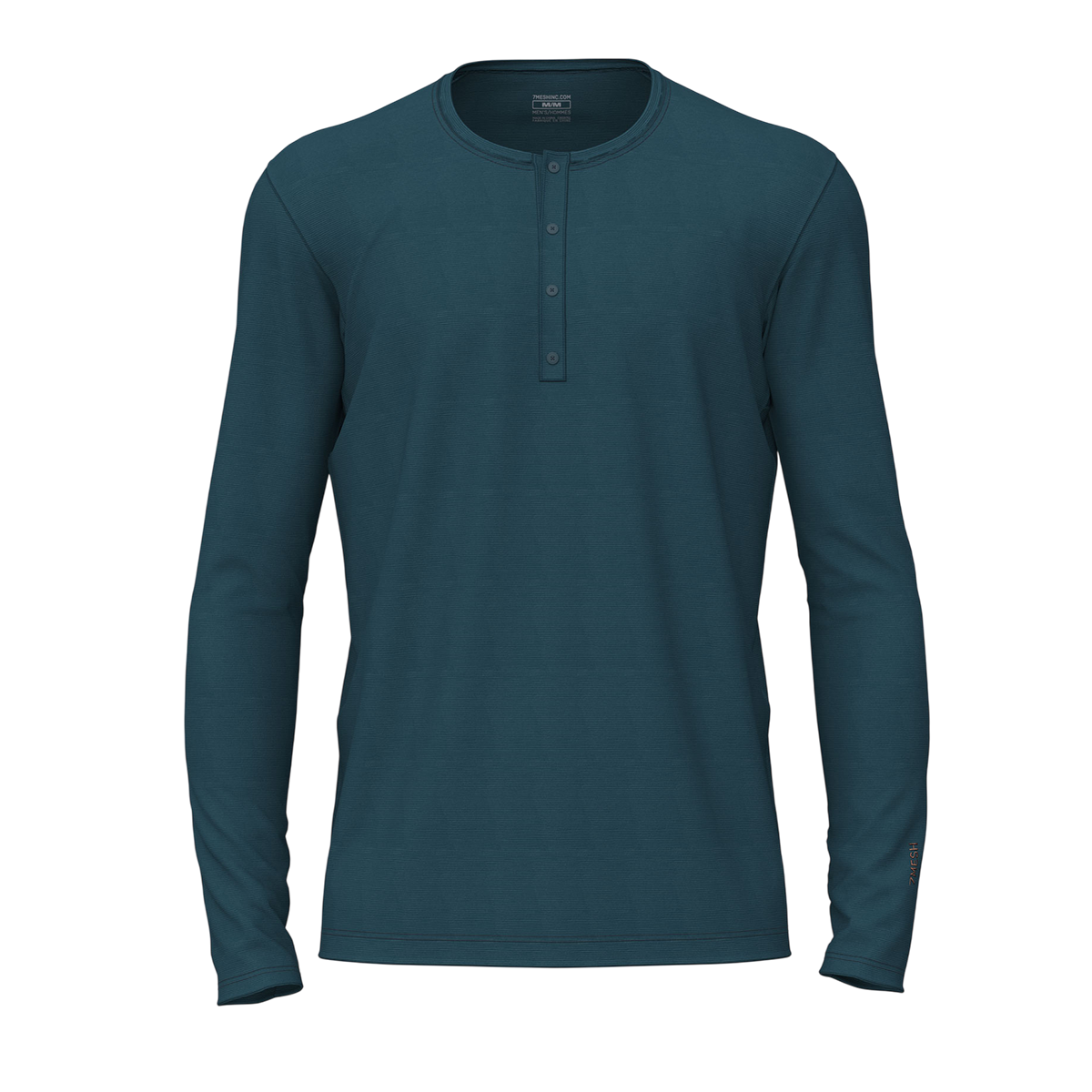 7mesh - Desperado Merino Langarm-Shirt, Herren - Deep Sea