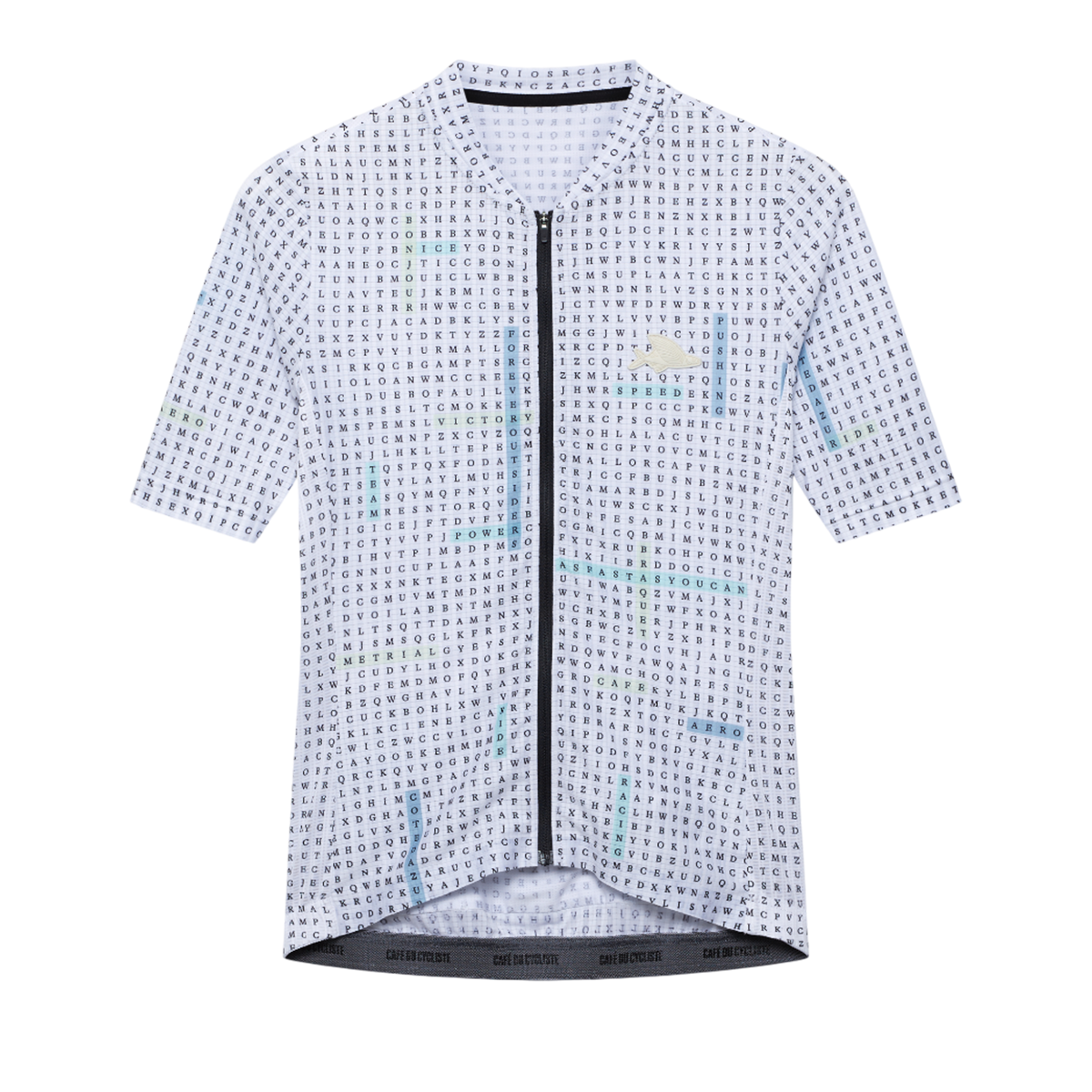 Cafe du Cycliste - ANGELINE Kurzarmtrikot, Herren - HIDDEN WORD YELLOW