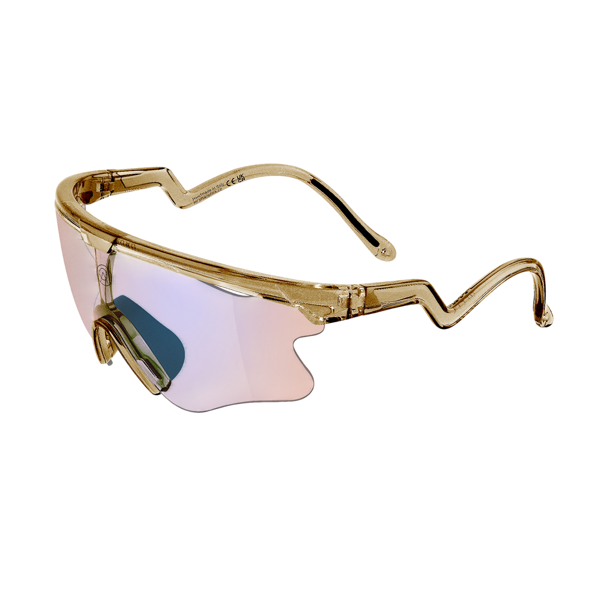 Alba Optics - Delta Lei VZUM F-Lens Flamingo Sonnebrillen - Smoke Glossy