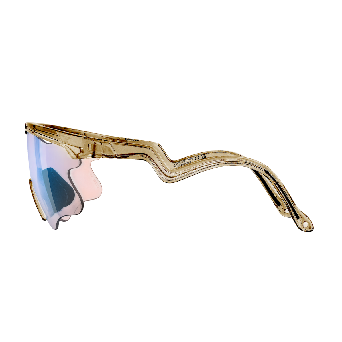 Alba Optics - Delta Lei VZUM F-Lens Flamingo Sonnebrillen - Smoke Glossy