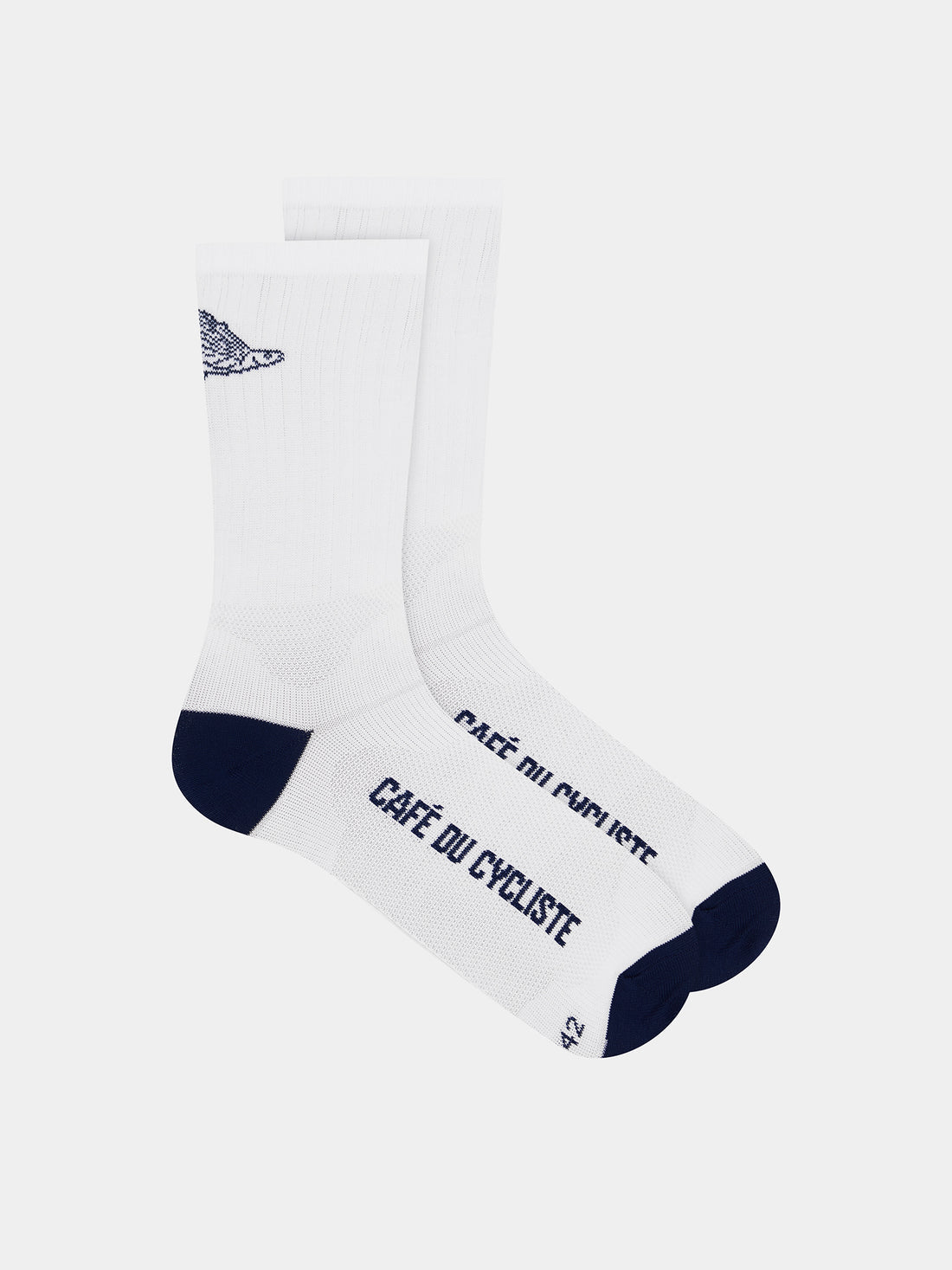 Cafe du Cycliste - Gravel Socken - Flying Fish White