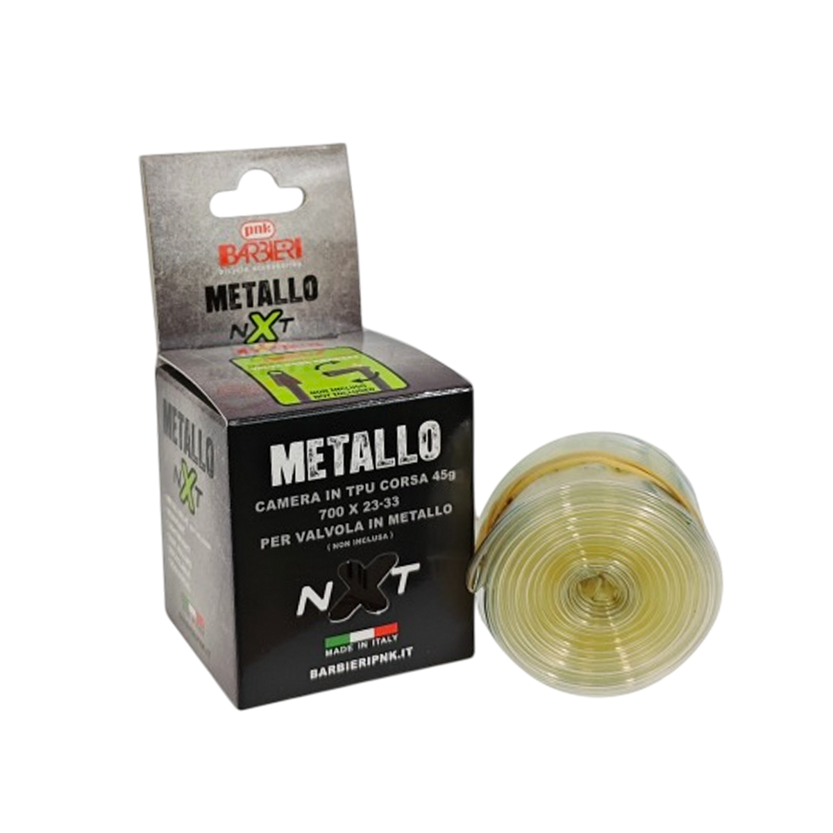 BARBIERIpnk - Metallo NXT Road TPU-Schlauch, o. Ventil