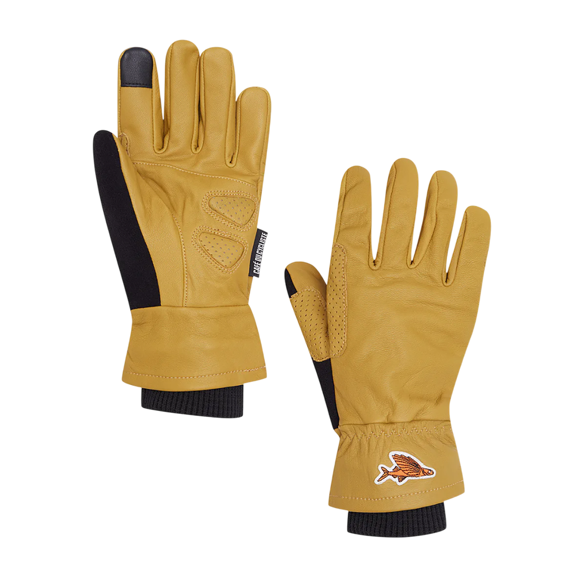 Cafe du Cycliste - GRAVEL Lederhandschuhe - Mustard