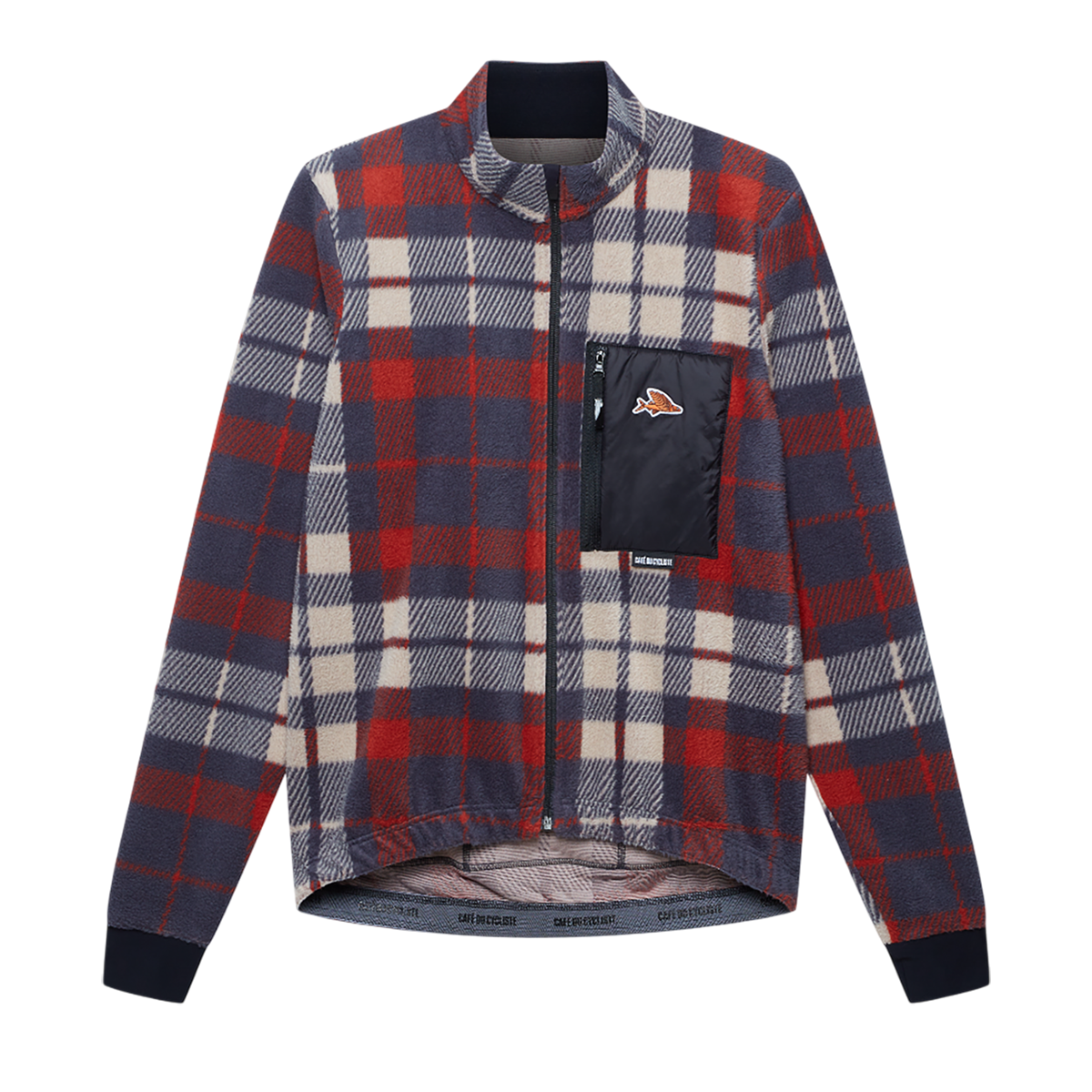 Cafe du Cycliste - SOLANGE Langarmtrikot, Herren - Anthracite Clay