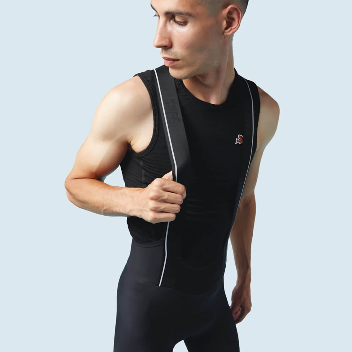 Cafe du Cycliste - CECILE Thermo-Bibshorts, Herren - Schwarz