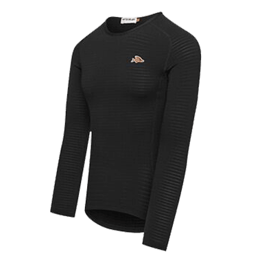 Cafe du Cycliste - COLINE Langarm-Unterhemd, Herren - Schwarz