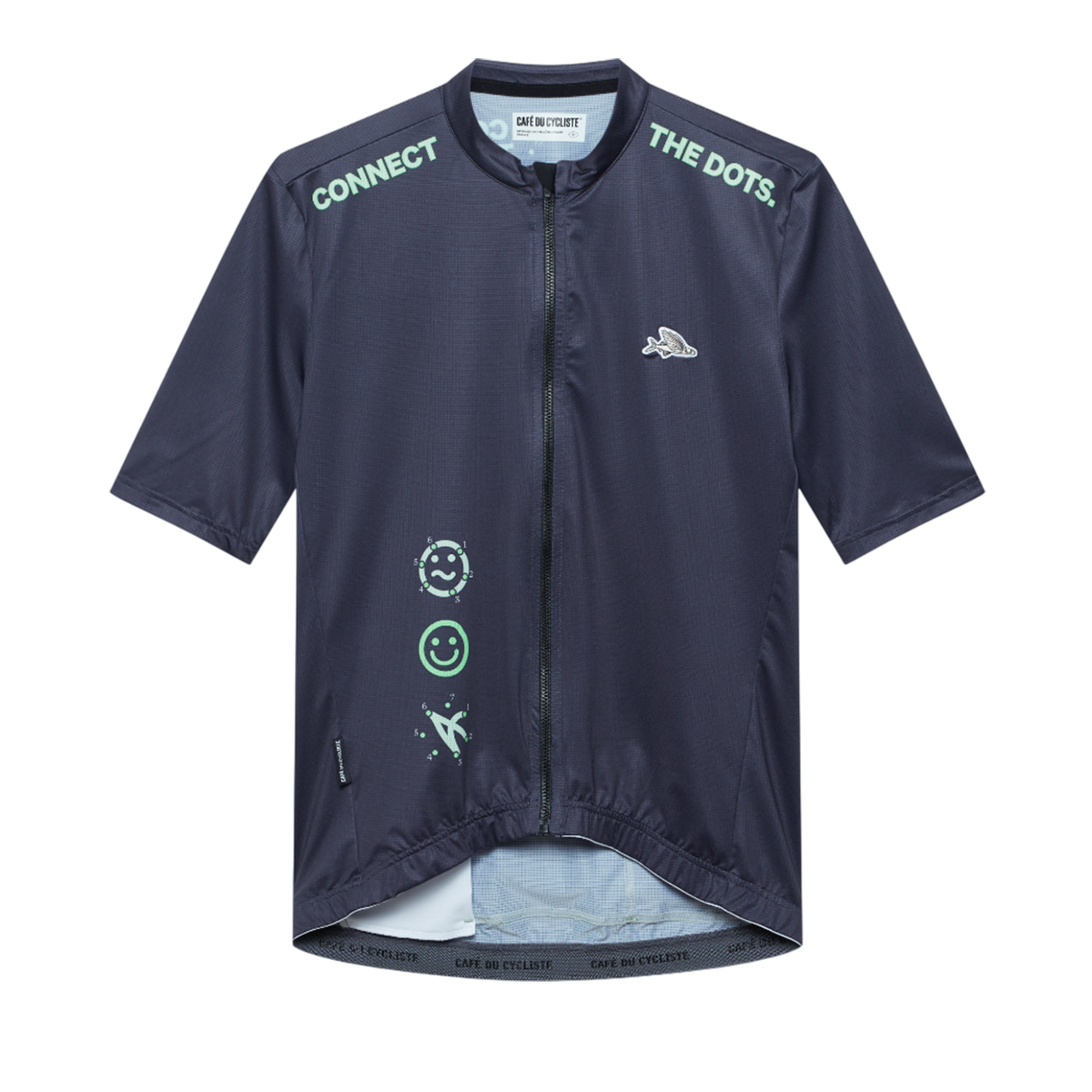 Cafe du Cycliste - FLEURETTE Kurzarmtrikot, Herren - Dots Anthracite