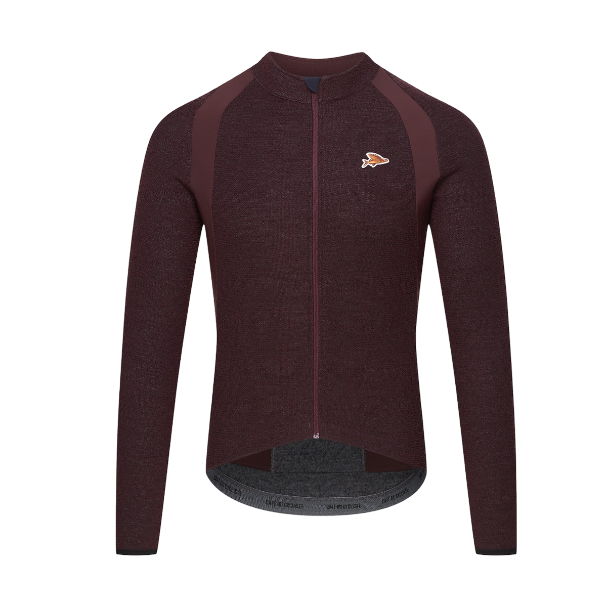 Cafe du Cycliste - MARGUERITE Merino-Langarm-Trikot, Herren - QUETSCHE