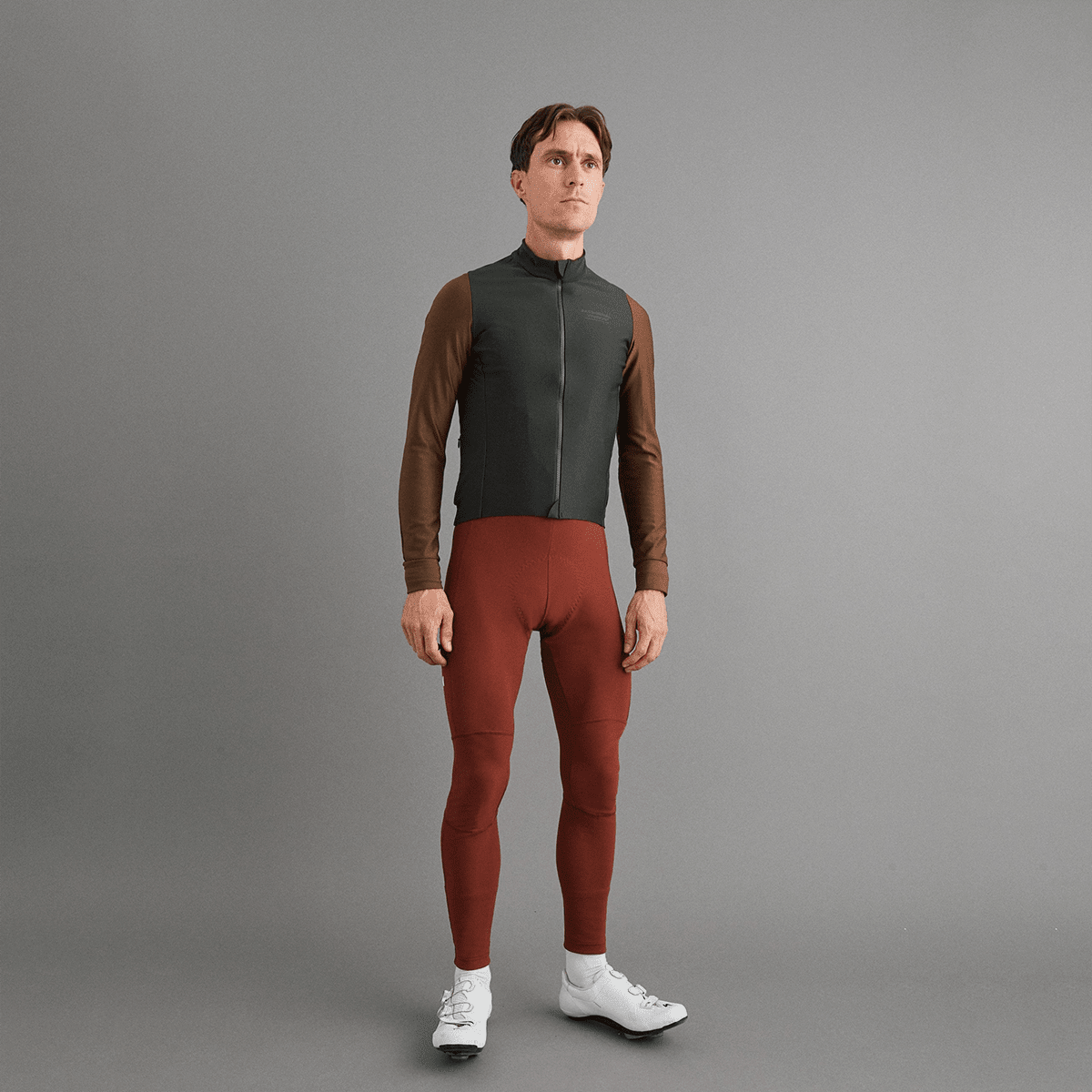 Pas Normal Studios - Men's Mechanism Thermal Long Sleeve Jersey - Herren Radtrikot langarm - Dark Olive/Army Braun