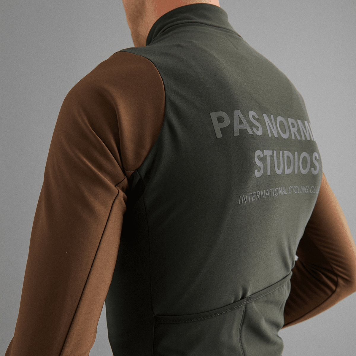 Pas Normal Studios - Men's Mechanism Thermal Long Sleeve Jersey - Herren Radtrikot langarm - Dark Olive/Army Braun