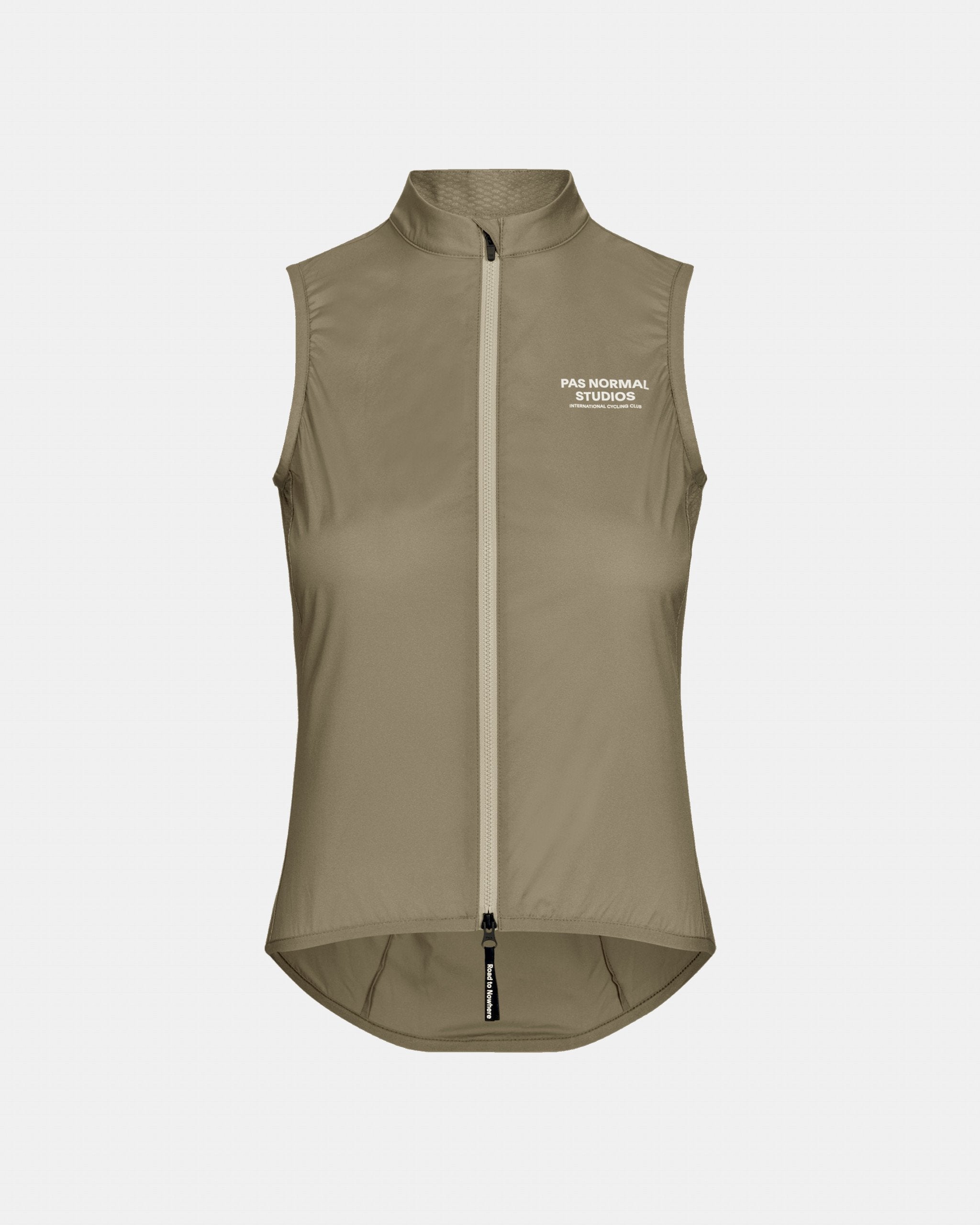 Pas Normal Studios - Women's Mechanism Stow Away Gilet - Damen Windweste - Beige