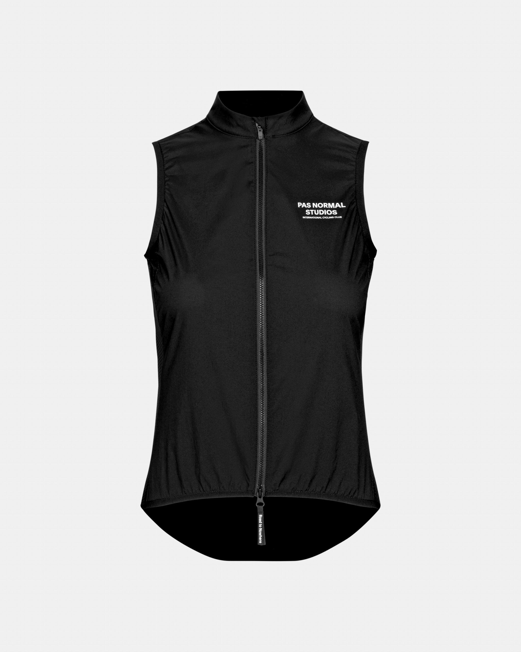 Pas Normal Studios - Women's Mechanism Stow Away Gilet - Damen Windweste - Schwarz