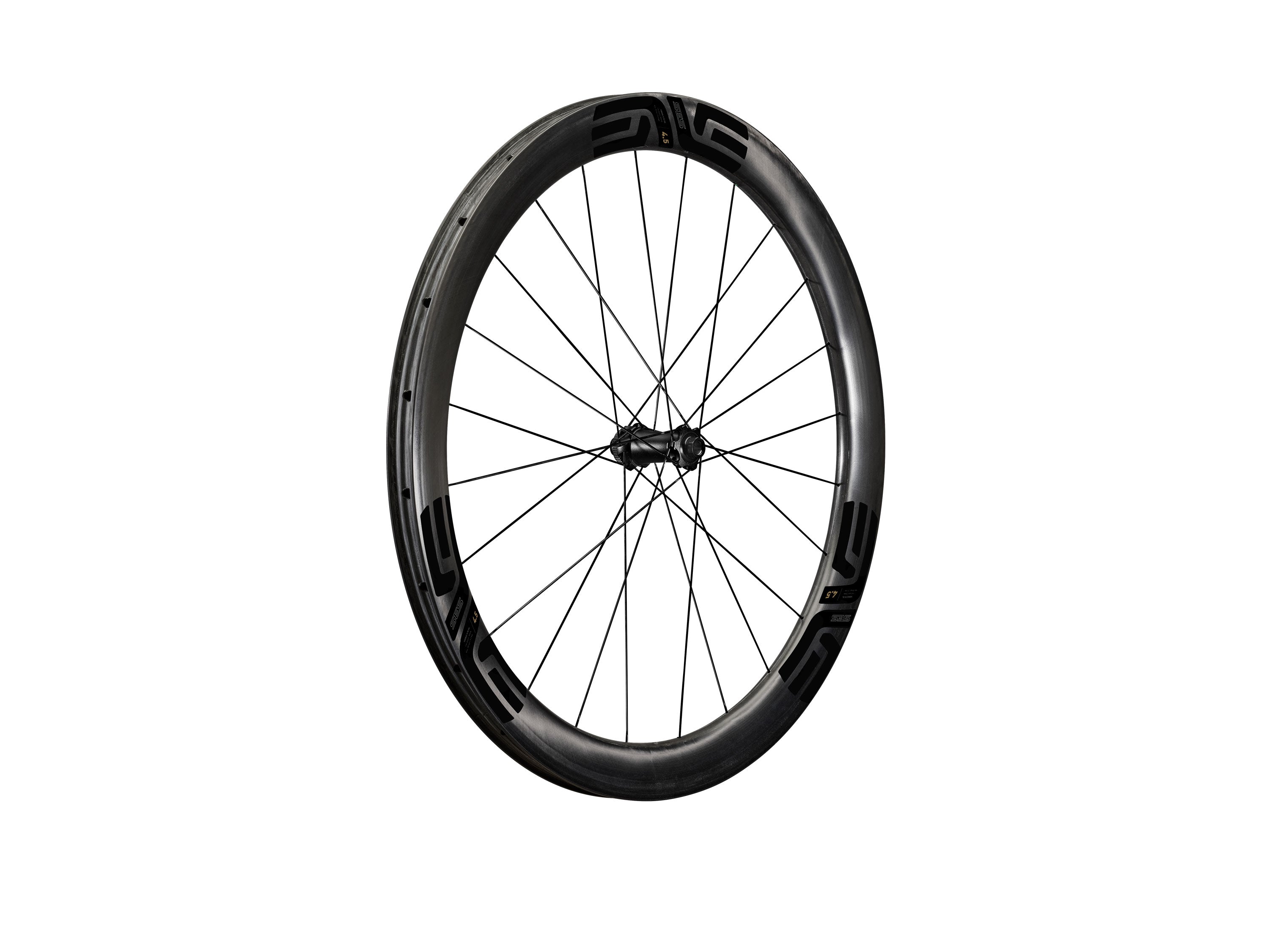 ENVE SES 4.5 Vorderrad, Decal Schwarz, Schrägansicht