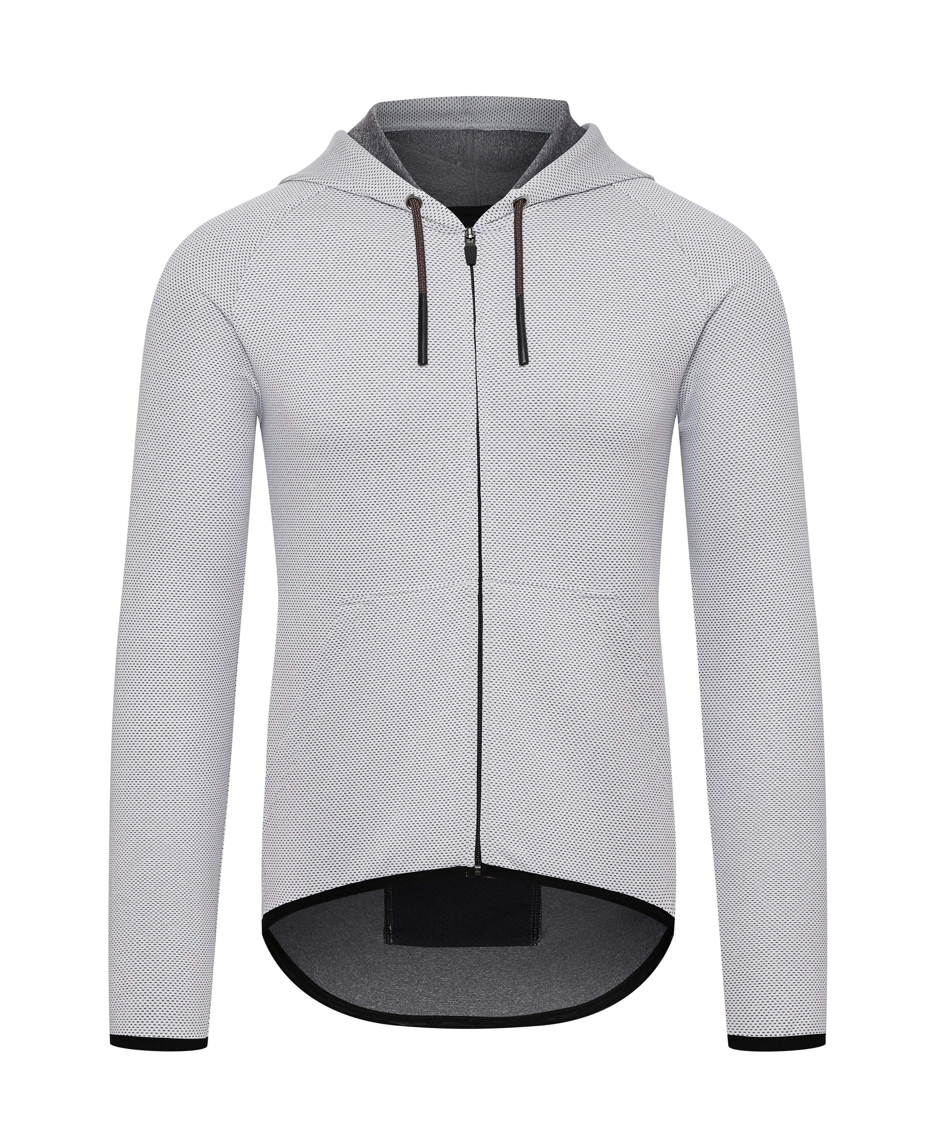 Cafe du Cycliste - SOLENNE Hooded Gravel Jersey - Kapuzenjacke - Lightgrey
