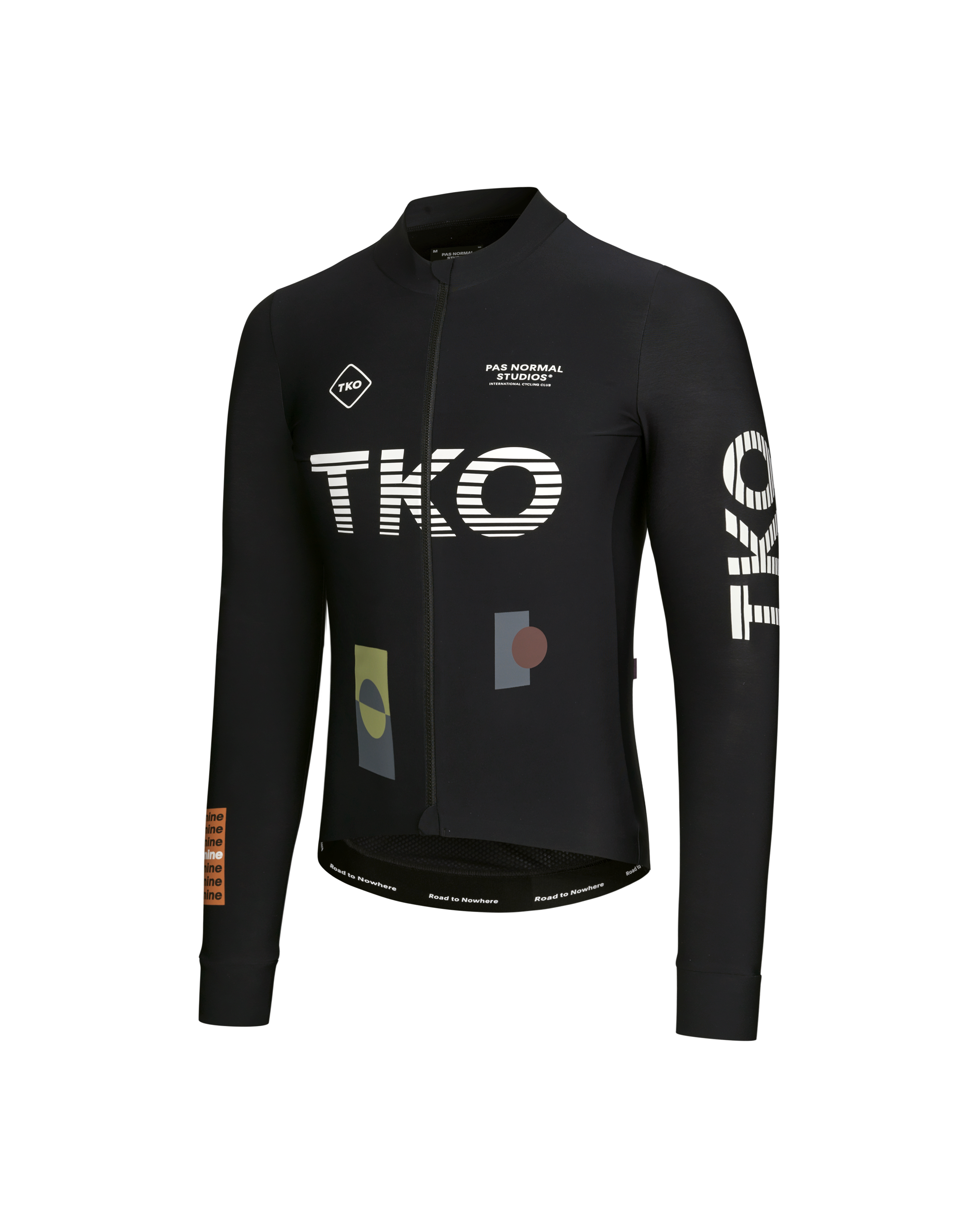 Pas Normal Studios - T.K.O. Men's Mechanism Long Sleeve Jersey - Herren Radtrikot langarm - Schwarz