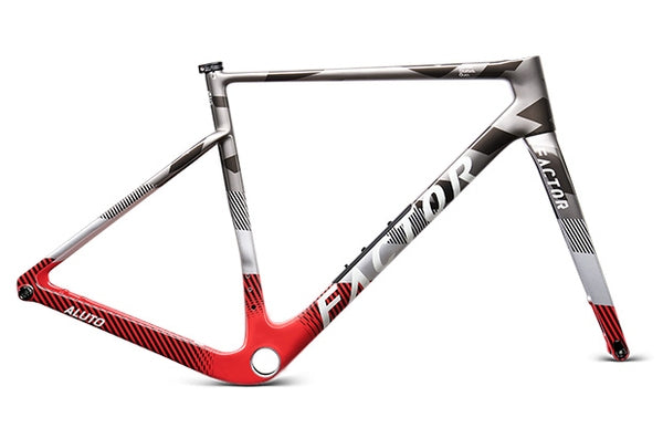 Factor - Aluto Gravel-Rahmensatz inkl. Sattelstütze - Quattro Gray