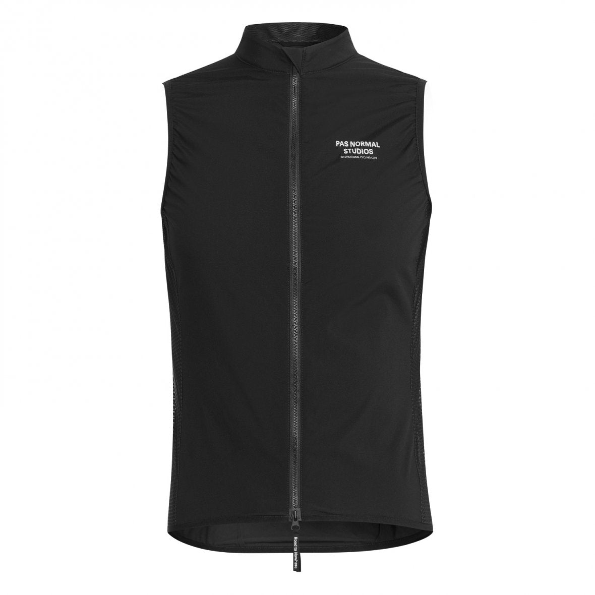 Pas Normal Studios - Men's Mechanism Stow Away Gilet - Windweste - Schwarz