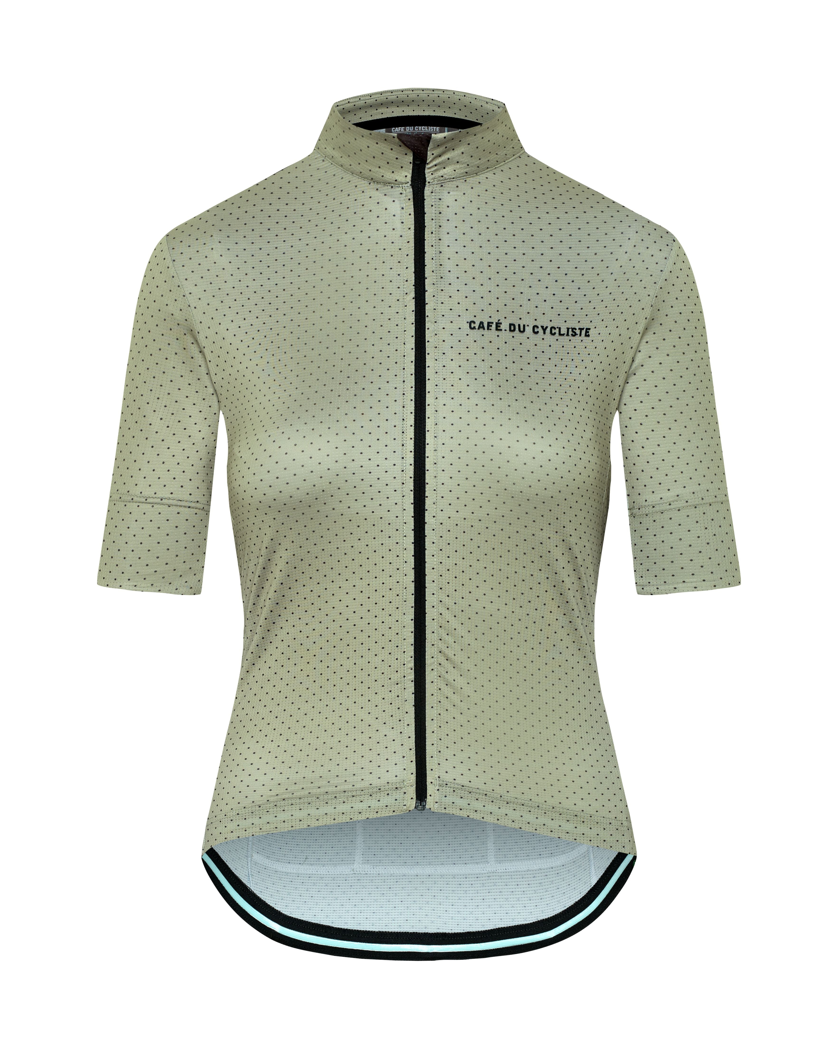 Cafe du Cycliste - FLEURETTE Kurzarmtrikot, Damen - stone green