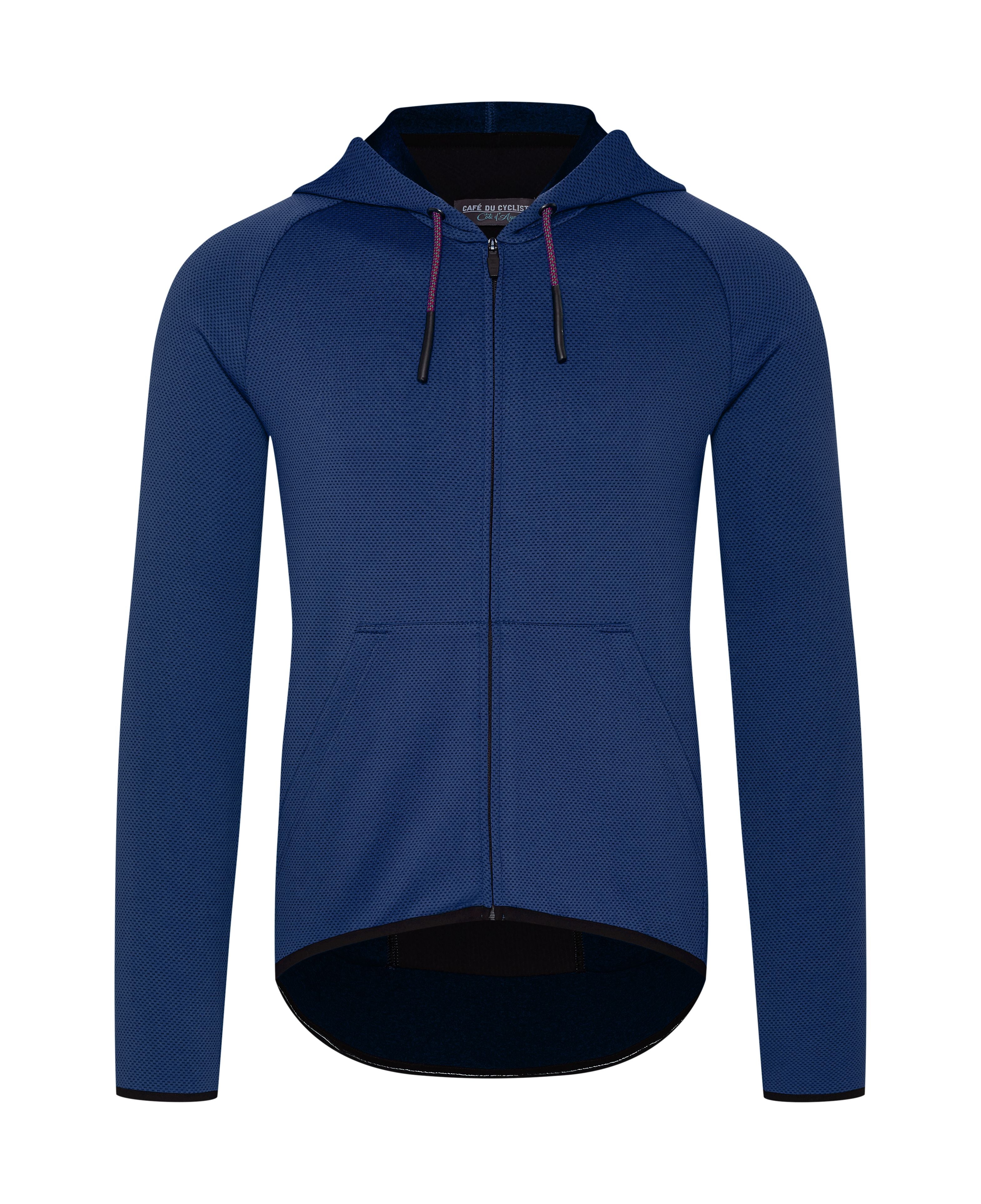 Cafe du Cycliste - SOLENNE Hooded Gravel Jersey - Kapuzenjacke - Navy
