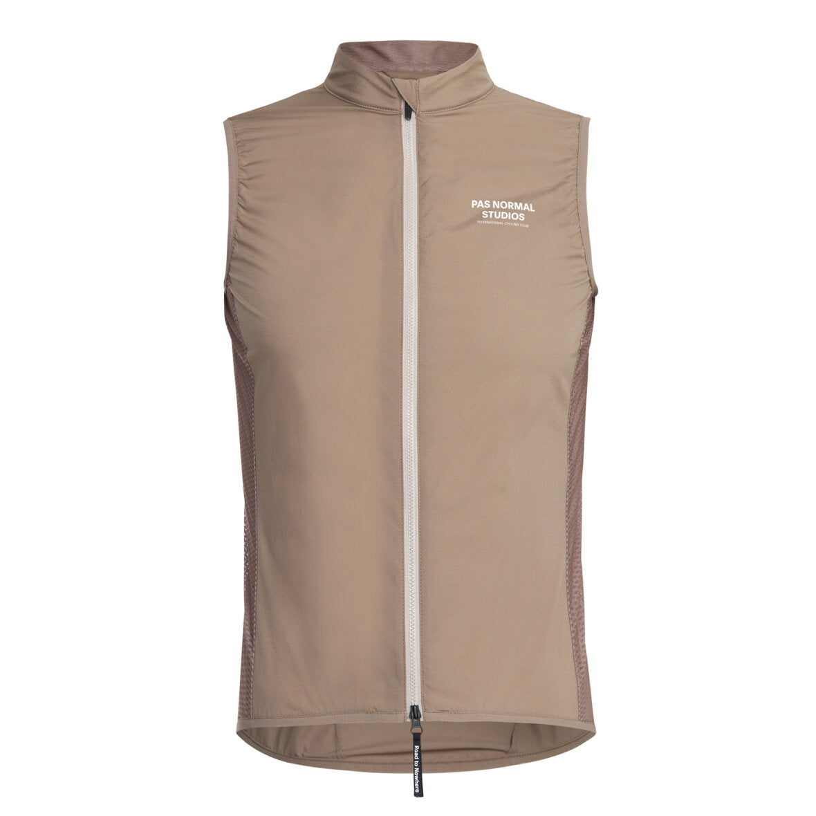 Pas Normal Studios - Men's Mechanism Stow Away Gilet - Windweste - Beige