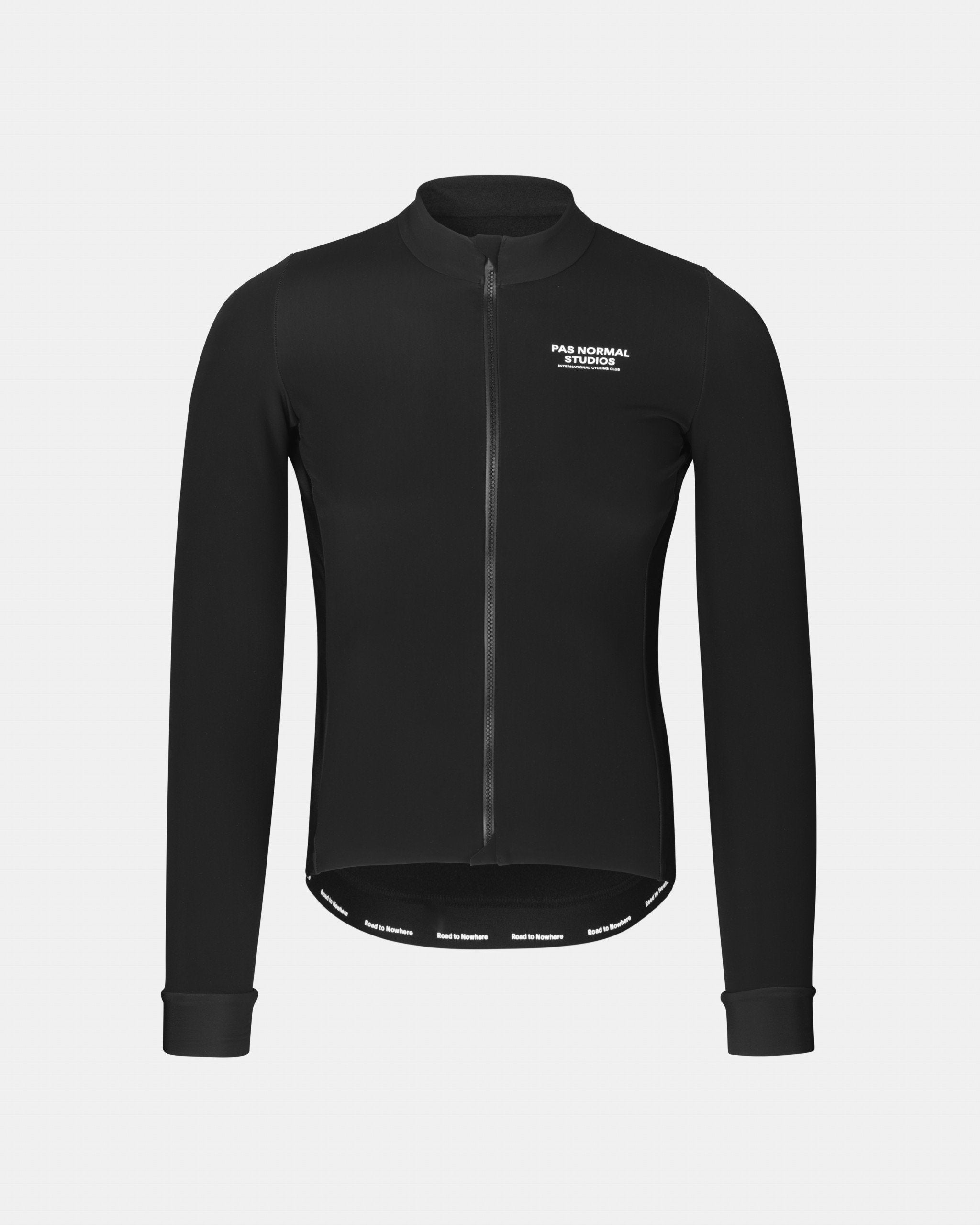 Pas Normal Studios - Men's Mechanism Thermal Long Sleeve Jersey - Herren Radtrikot langarm - Schwarz