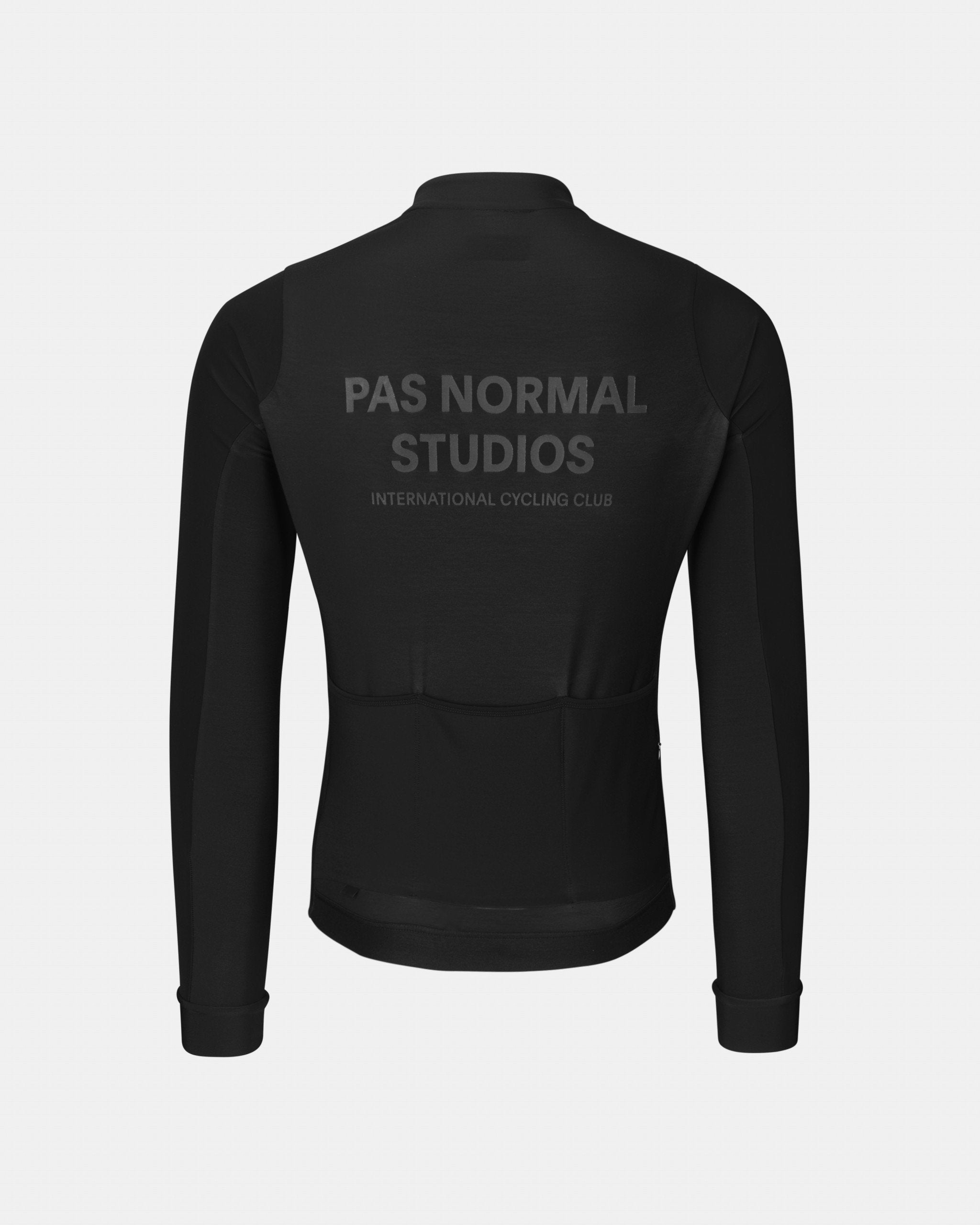 Pas Normal Studios - Men's Mechanism Thermal Long Sleeve Jersey - Herren Radtrikot langarm - Schwarz